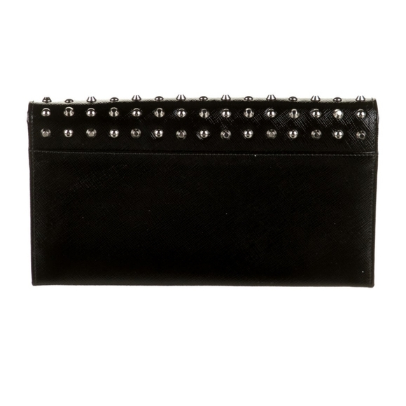 Prada Saffiano Vernice Studded Wallet Clutch - Picture 8 of 8